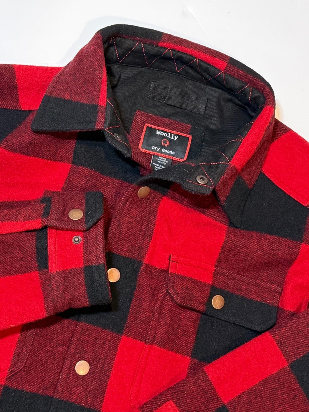 Buffalo Plaid Men's Jacket by Woolly Dry Goods in Size XL
